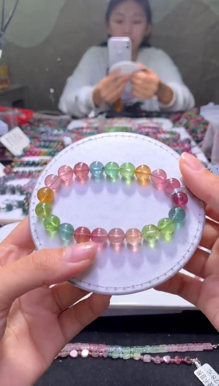 未镶嵌手串碧玺A114【天然碧玺】