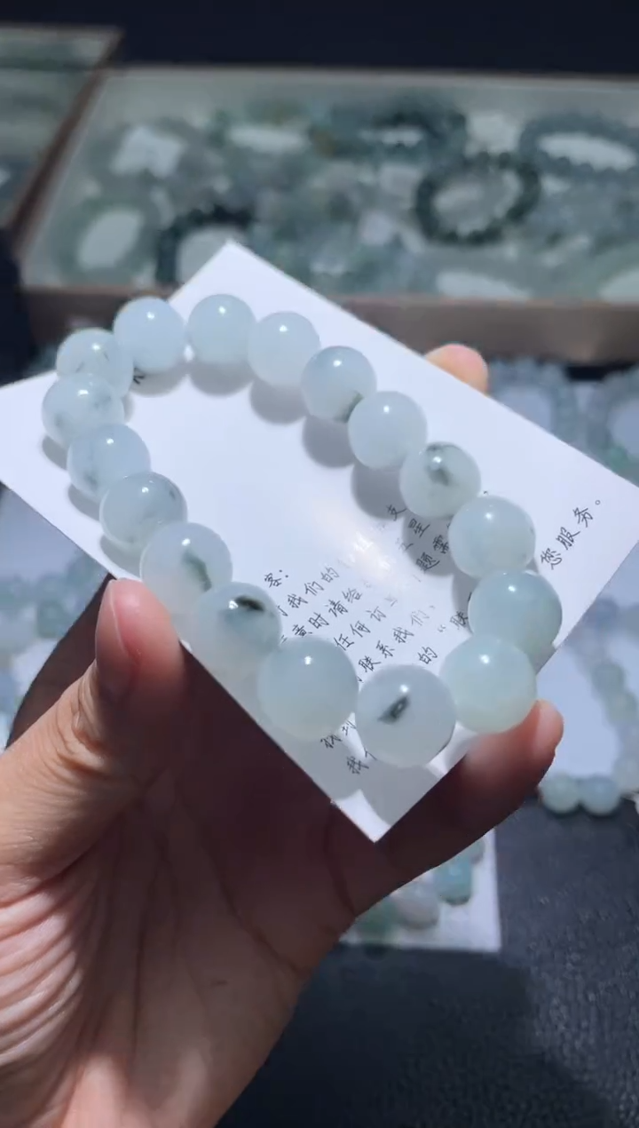 未镶嵌定制翡翠翡翠手串