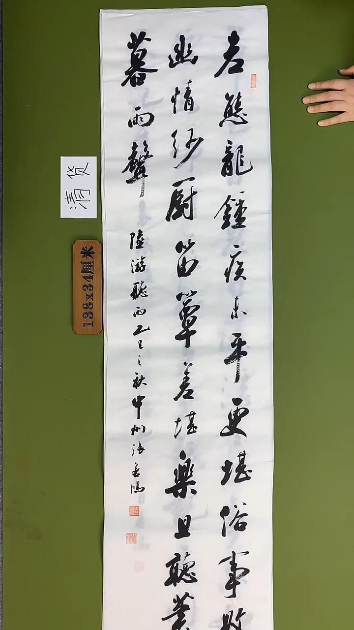 书法书法 张若鸿 尺寸138cm*34cm