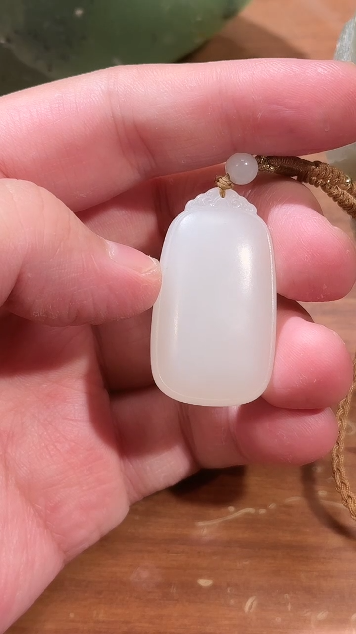 【闪购商品】和田玉吊坠未镶嵌1406平安牌
