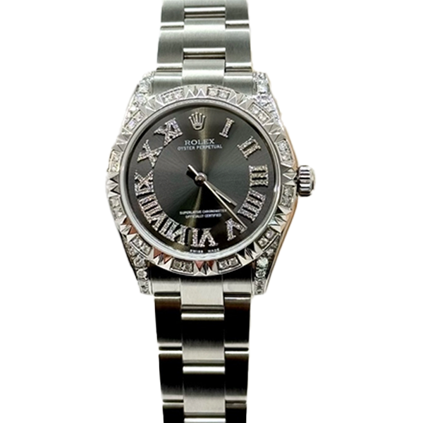 99新 Rolex/劳力士 老佛爷/劳力士177234后盘后钻/单表/31mm