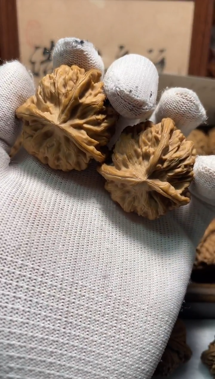 吊坠文玩核桃冯漂亮——帝王三棱（卡43/42.8）