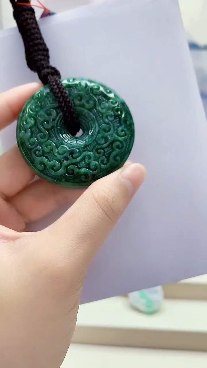 未镶嵌定制翡翠4852lr-毛货挂件15