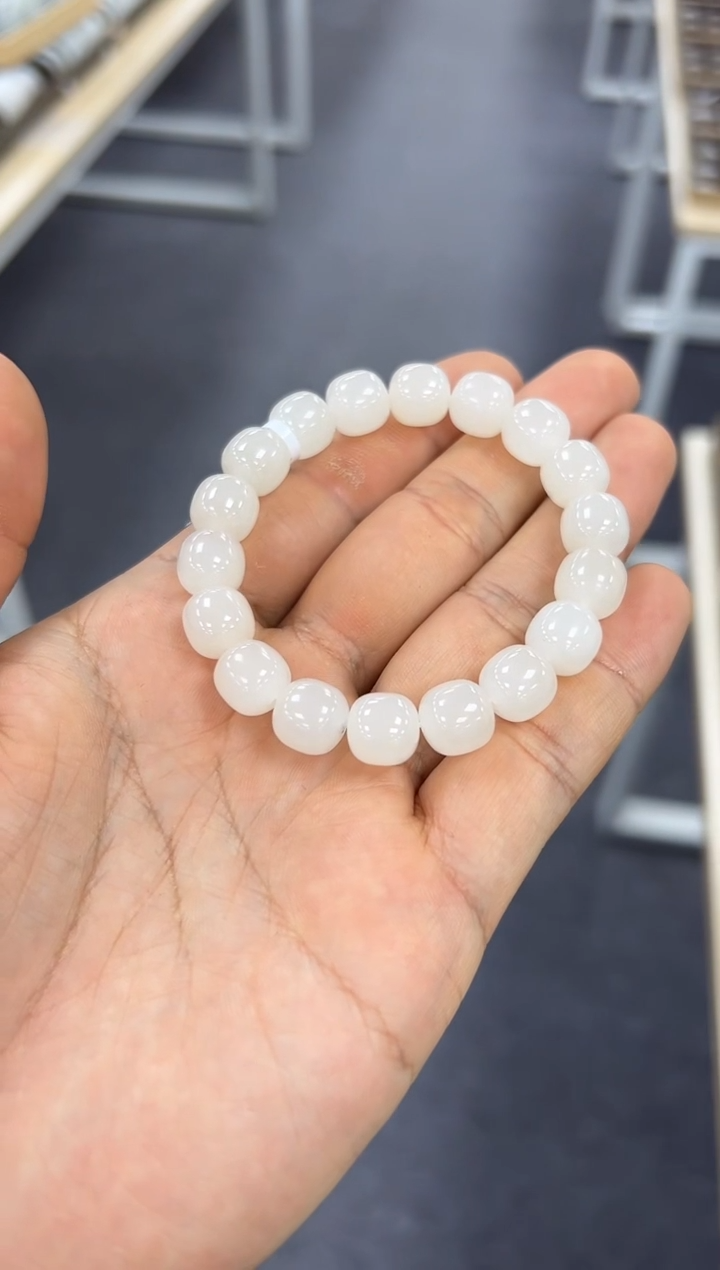 【闪购商品】和田玉手串未镶嵌野牛沟10mm