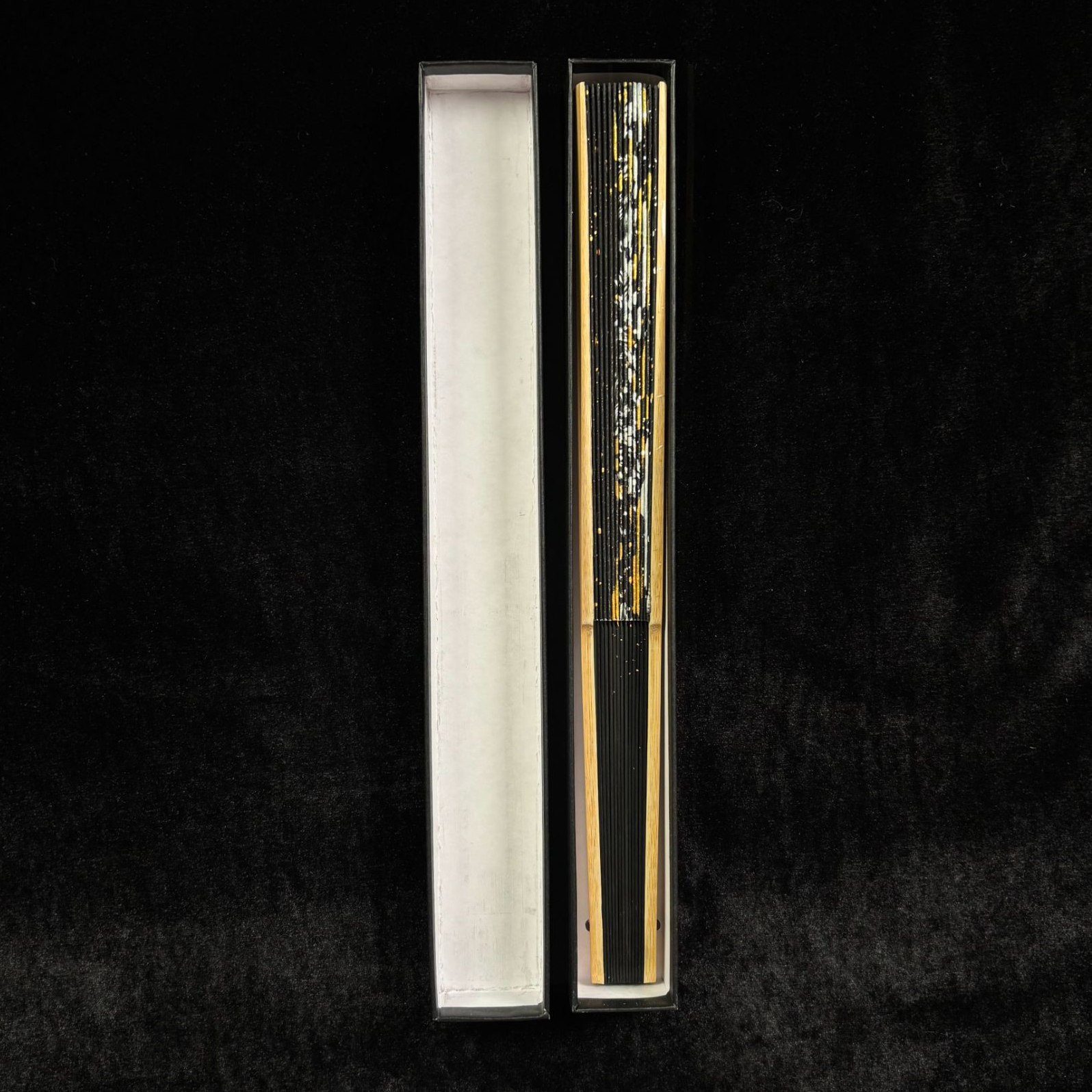 《盒子A-12》10寸扇子（玉竹扇骨）  手写手绘  国潮书法