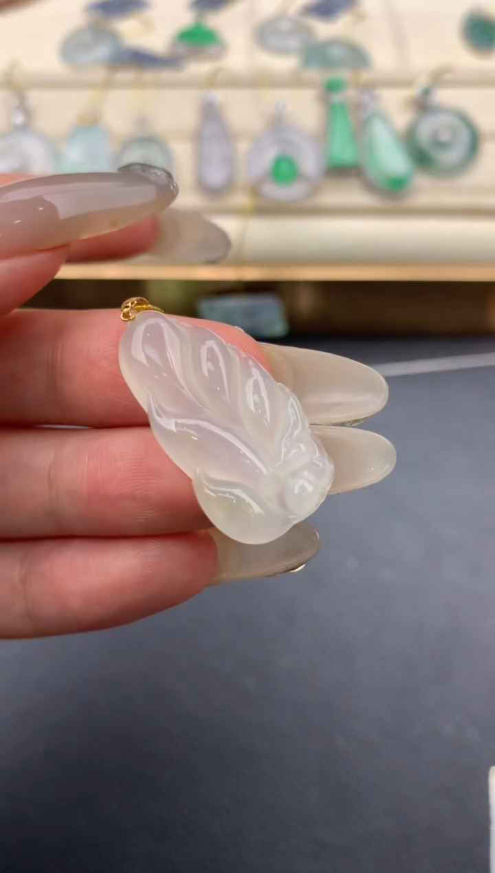 翡翠未镶嵌颈饰A770