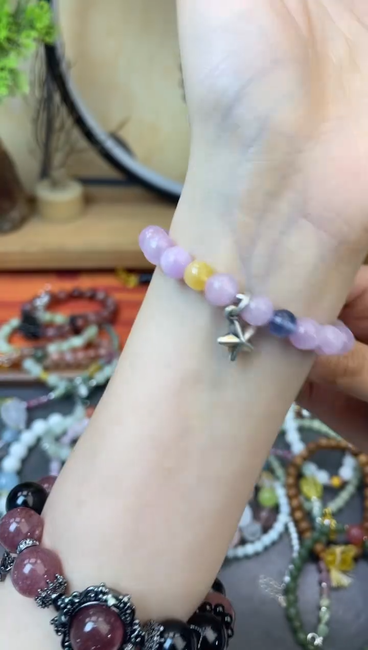 【闪购商品】锂辉石手串银S925镶嵌330