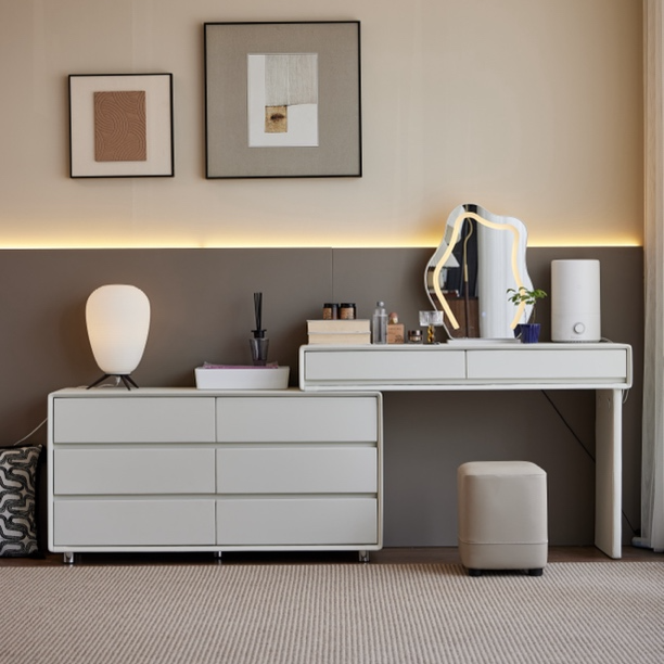 全实木简约家具梳妆台电视柜伸缩电视柜梳妆台六斗柜