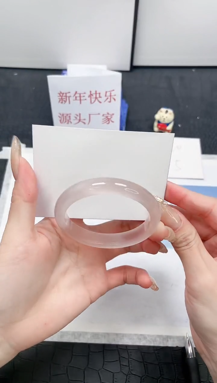 【闪购商品】石英质玉手镯未镶嵌Y17-57.3