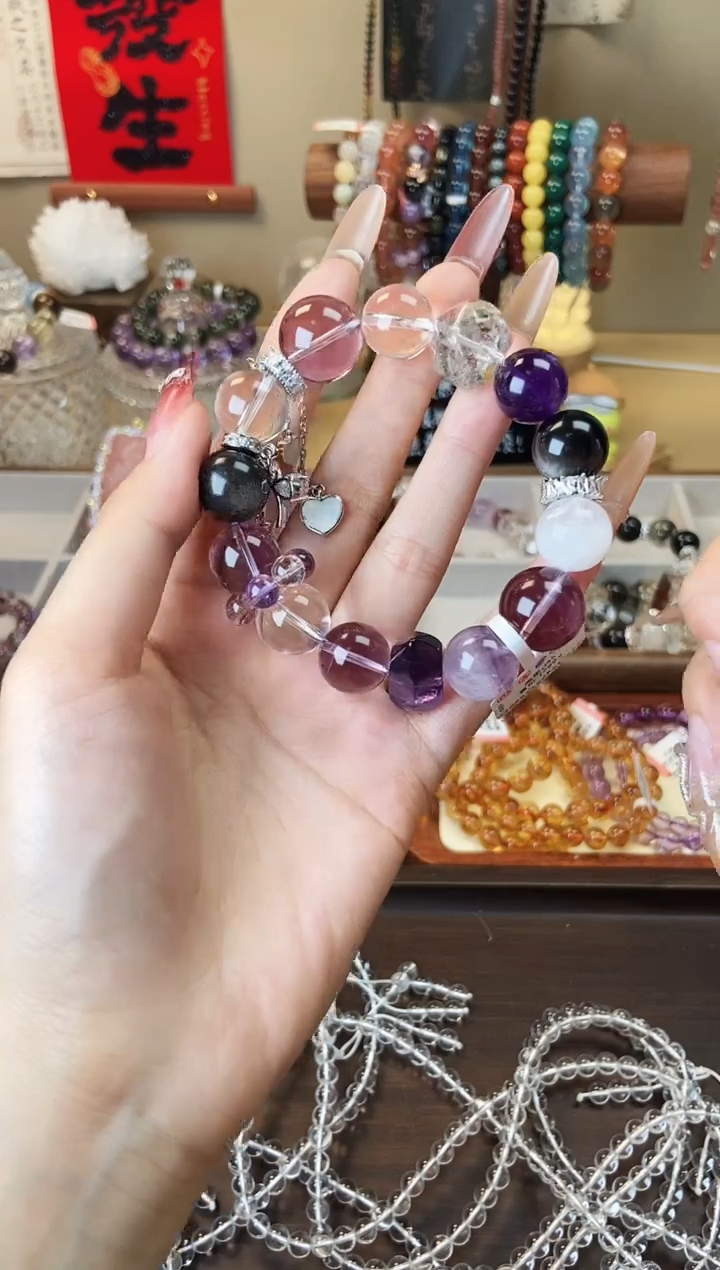 【闪购商品】水晶手串合金高定g45