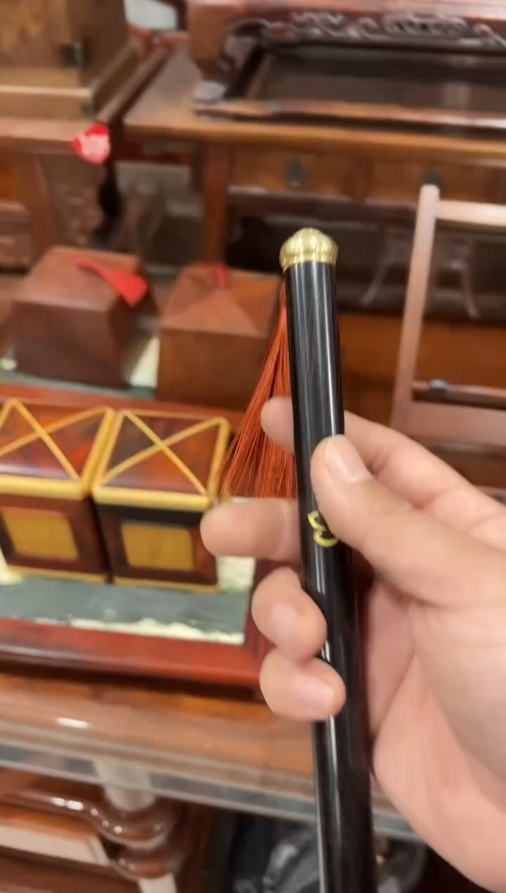 紫檀木流苏小香筒