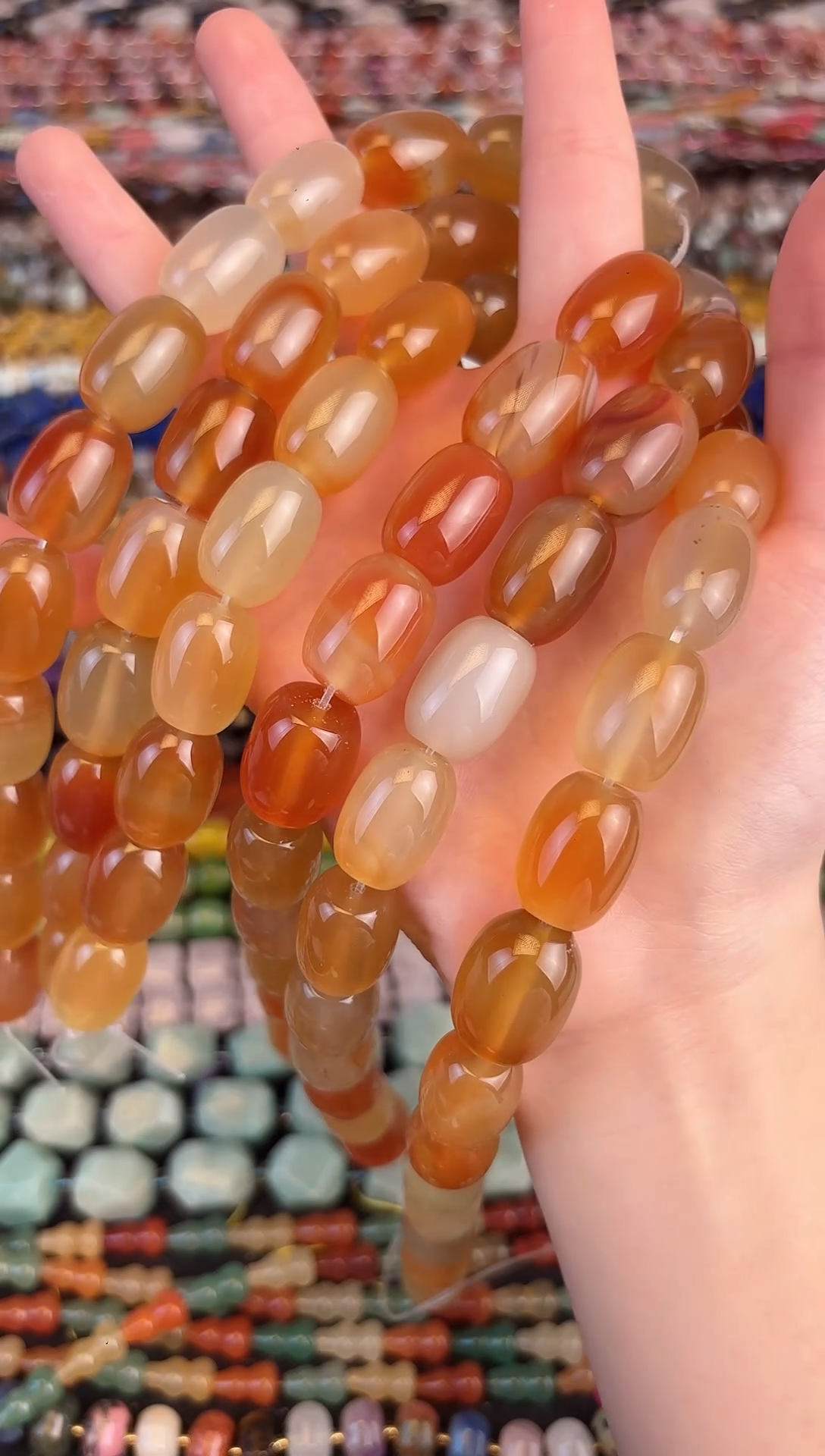 玛瑙/玉髓合金珠宝半成品玛瑙桶珠