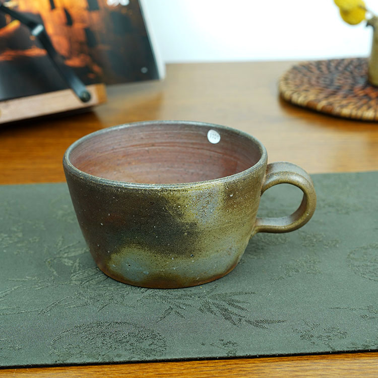 伊禾集物 日本备前烧手工匠人 藤原贤史 早餐杯 咖啡杯 1101#