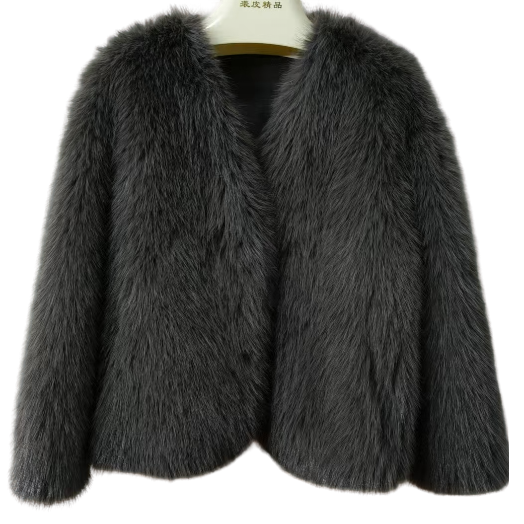 2024爆款短装毛毛外套