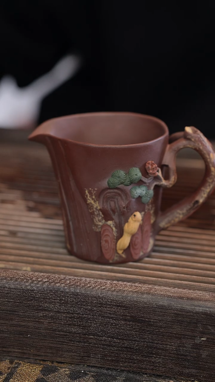 茶壶紫砂全手松桩公道杯200cc