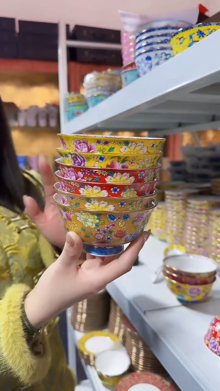 瓷片4.5英寸饭碗6个景德镇餐具