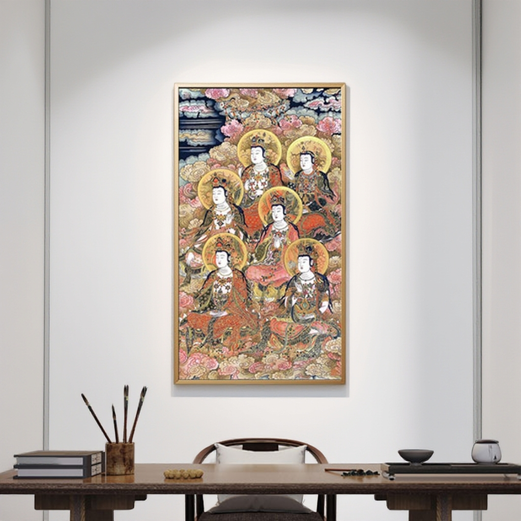 葛溪月老师展览代表作品——《等觉位十一地菩萨》