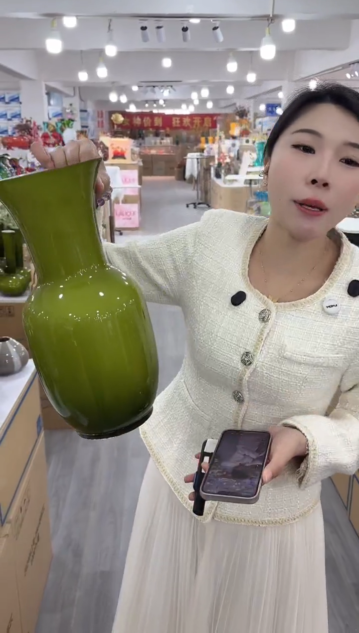 【闪购商品】琉璃瑞鸿花器早Y-3