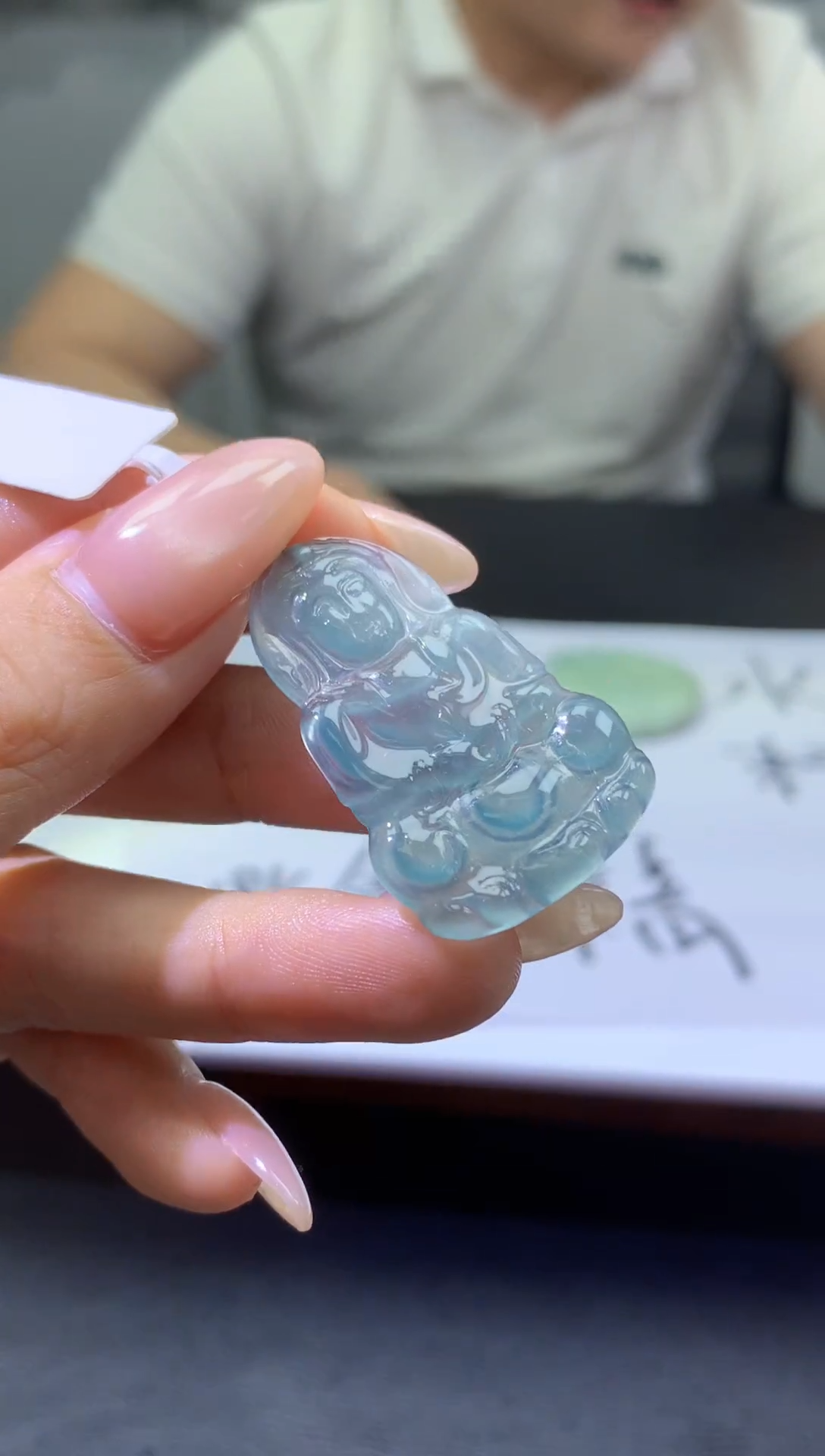 【闪购商品】定制翡翠未镶嵌888ee-毛货观音41