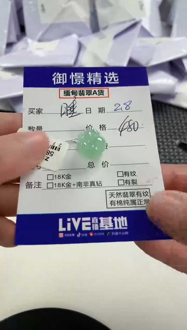 【闪购商品】翡翠颈饰未镶嵌108         