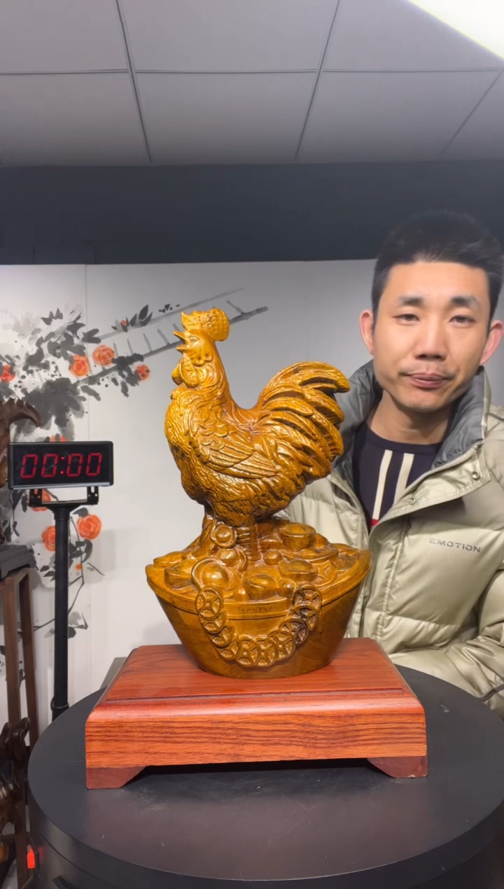 【闪购商品】金丝楠木雕金丝楠木雕工艺品摆件