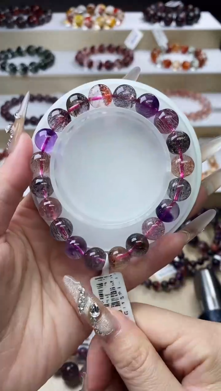 【闪购商品】水晶手链未镶嵌黑黑加仑超七10m+