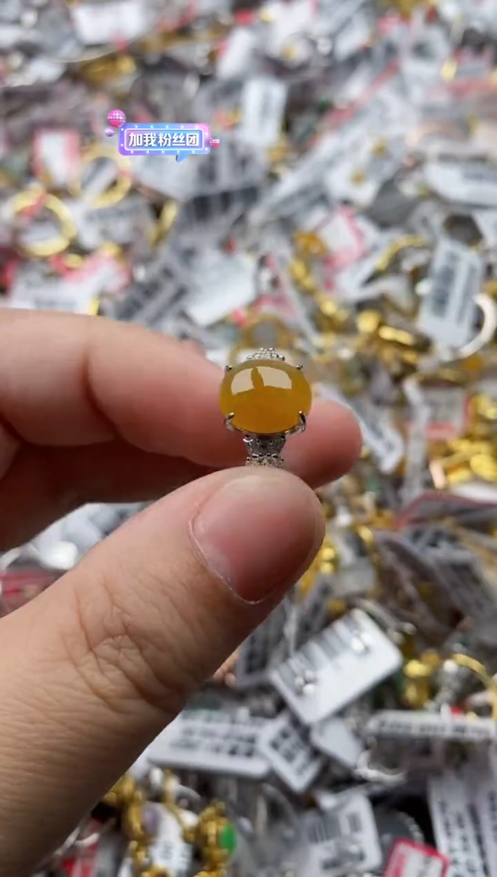 【闪购商品】翡翠戒指银S925镶嵌22222---6