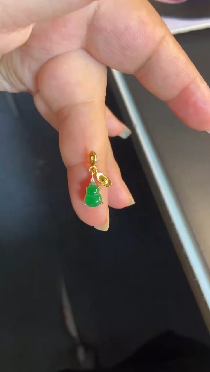 吊坠(不含链)银S925镶嵌翡翠1