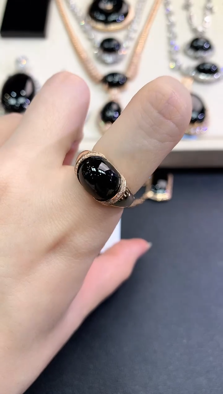 【闪购商品】翡翠戒指18K金镶嵌C115  不退换