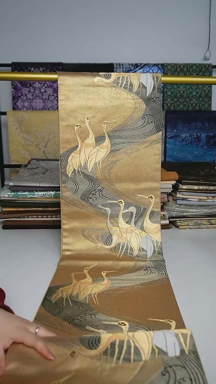 【闪购商品】织绣29 六通仙鹤特价 琳派