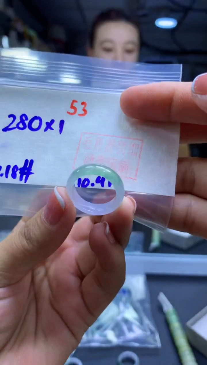 未镶嵌定制翡翠戒圈#280元-毛货需精细抛光