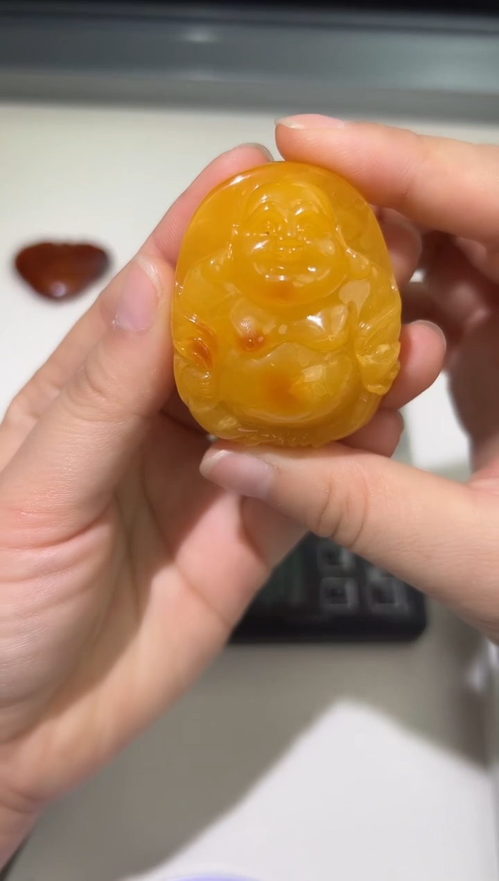 裸石琥珀未镶嵌琥珀蜜蜡吊坠