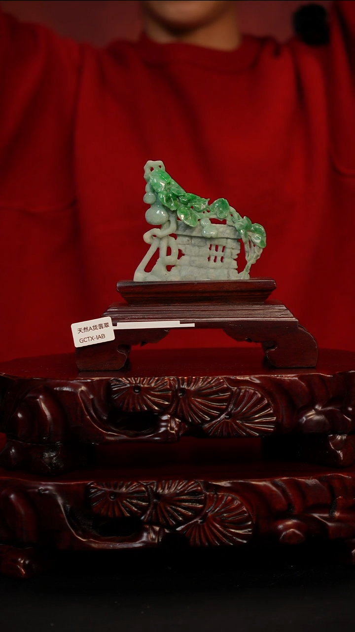 未镶嵌摆件翡翠葫芦藤