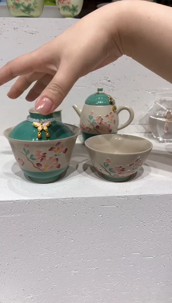 【闪购商品】 盖碗+杯+提溜 哈哈哈哈哈哈