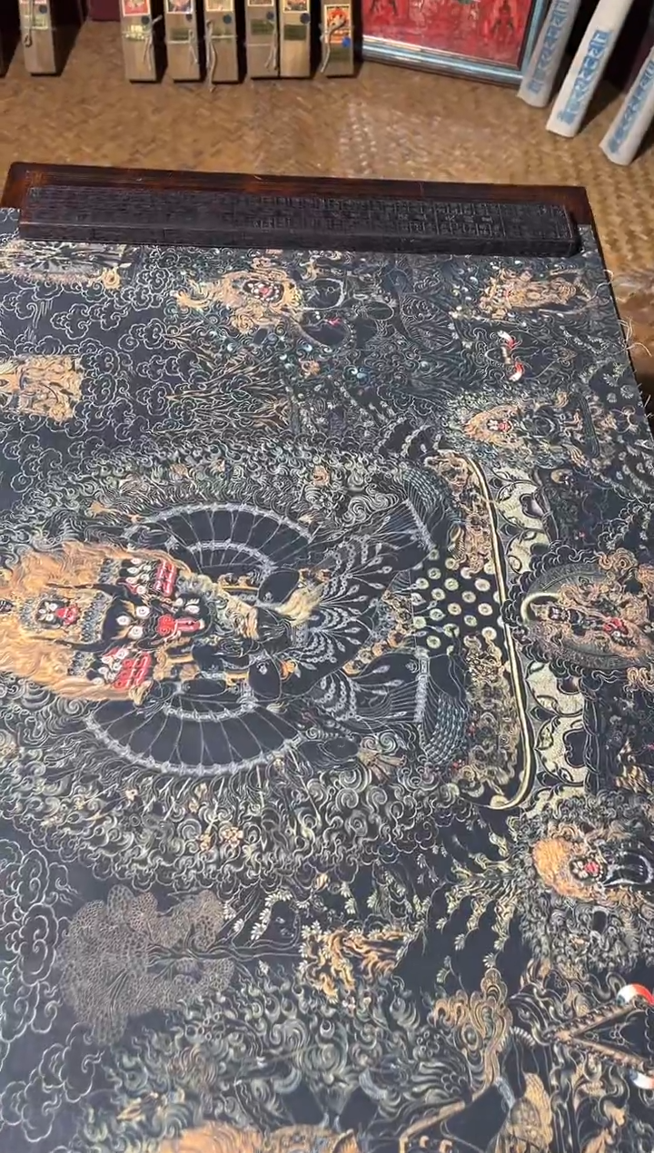 装裱画卷轴画的的帅帅tk