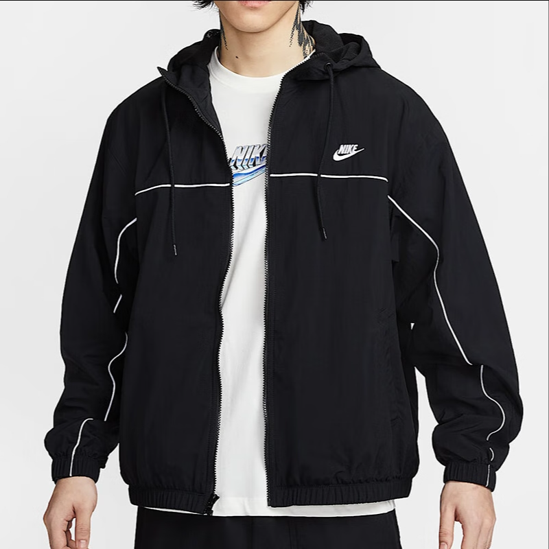 【滔搏联动】NIKE耐克25新款拒水拒风复古风大标连帽夹克HJ2013-010
