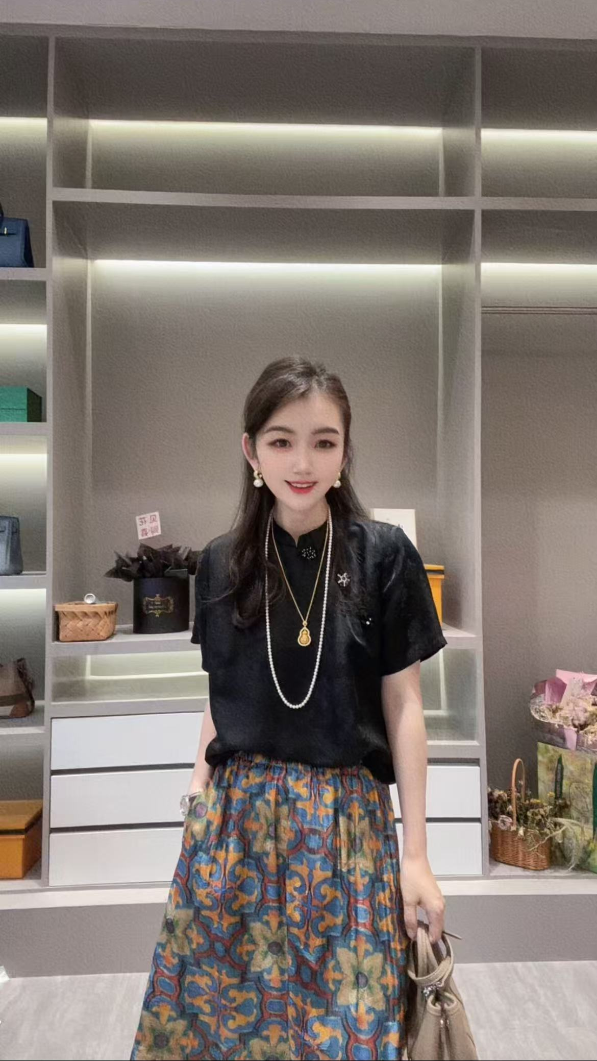 【提花盘扣】CHUN家时尚夏季经典百搭设计感T恤