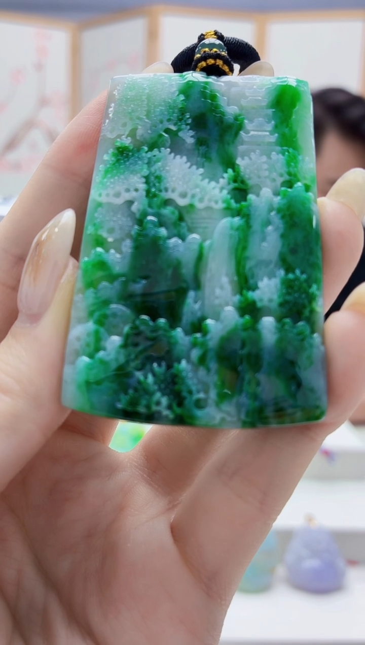 未镶嵌定制翡翠5060jw-毛货挂件126