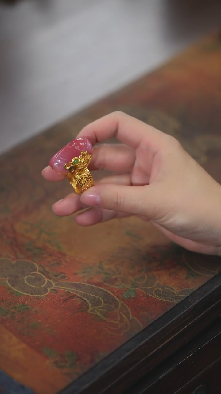 【闪购商品】玛瑙/玉髓戒指未镶嵌盐源蝉戒