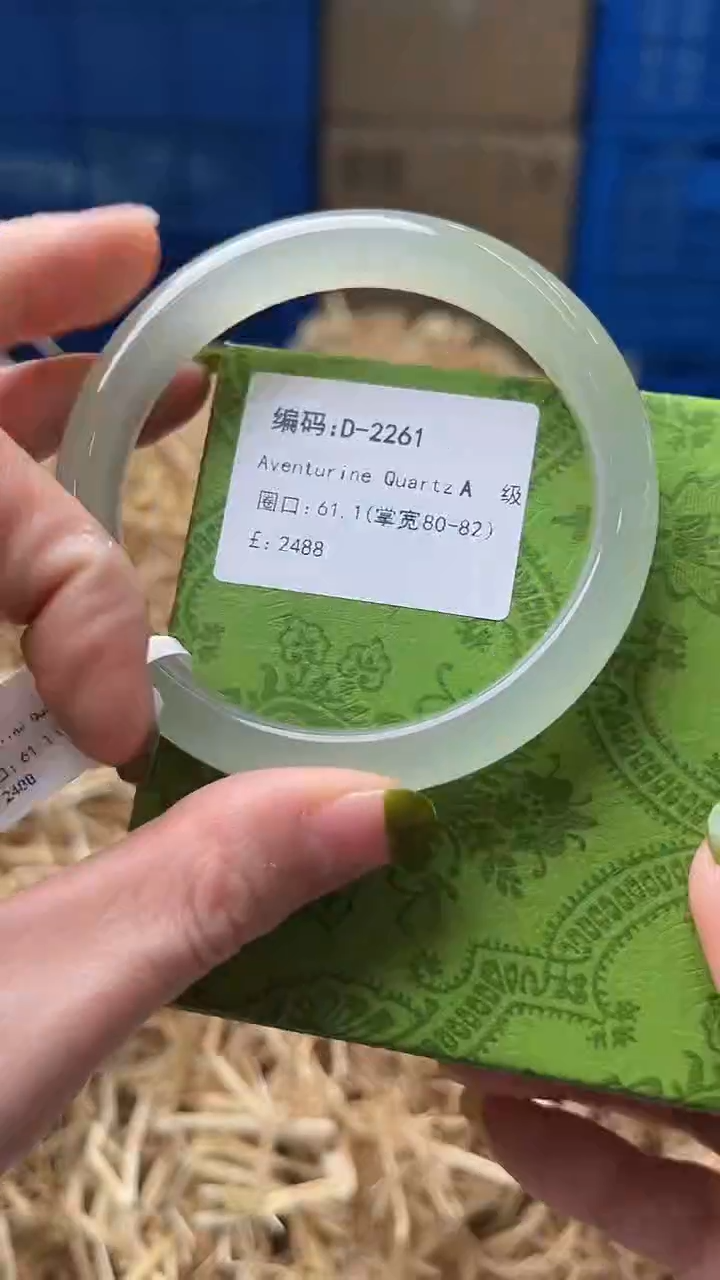 未镶嵌手镯石英质玉D2261