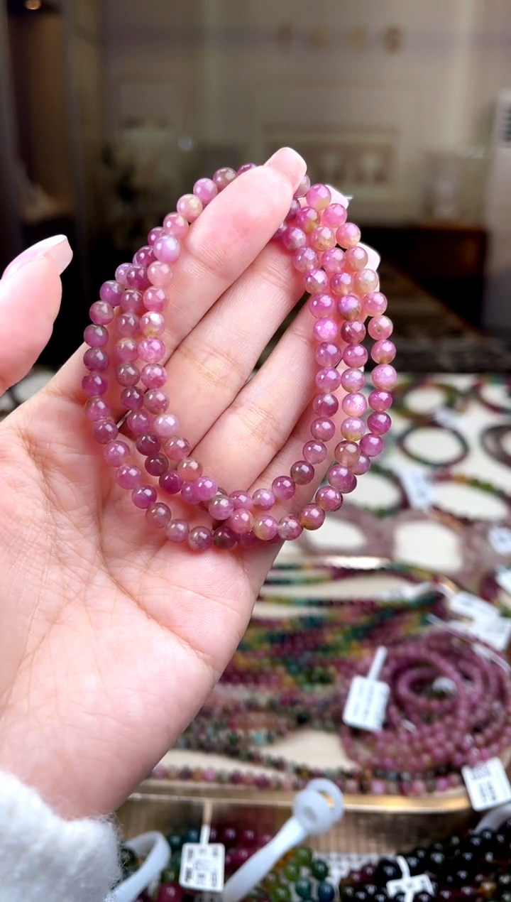 【闪购商品】碧玺/未镶嵌5mm+碧玺多圈多样性发货