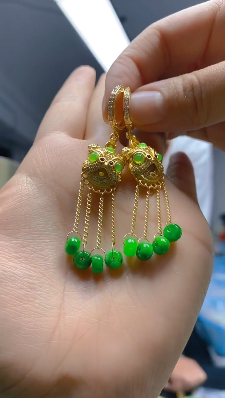 【闪购商品】翡翠耳饰合金0172翡翠耳包