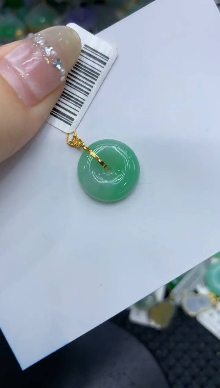 【闪购商品】翡翠颈饰18K金镶嵌222222222