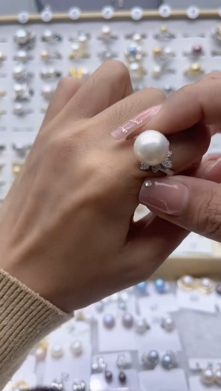 【闪购商品】淡水珍珠戒指合金30