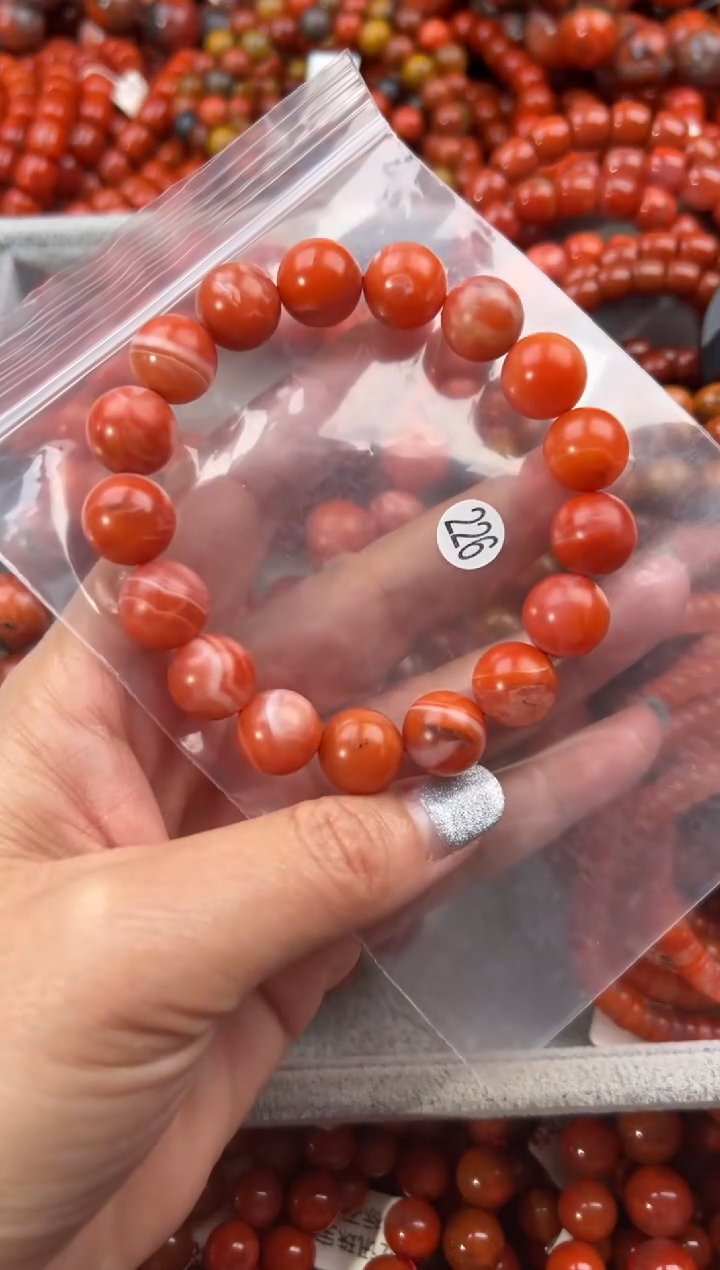未镶嵌手串南红玛瑙12+