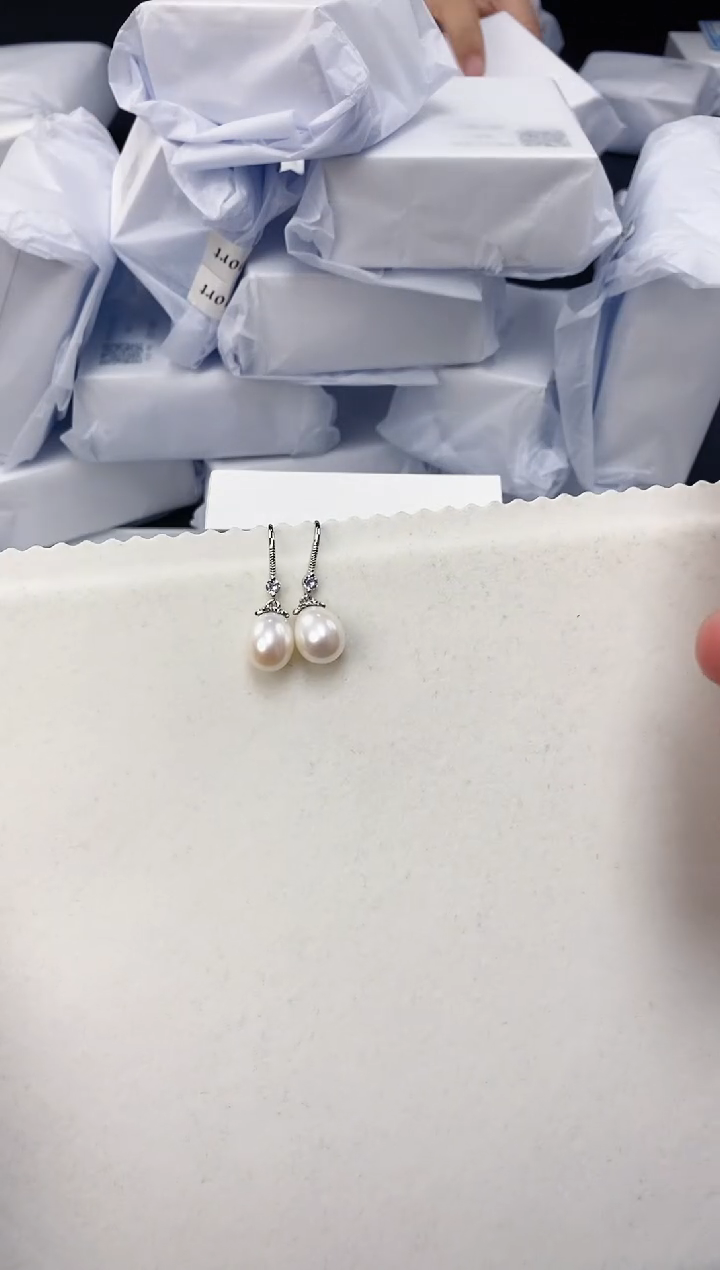 未镶嵌耳饰淡水珍珠ed1048