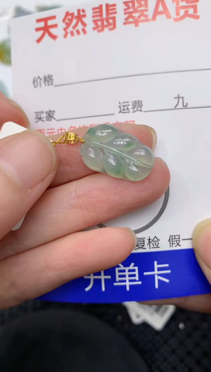 【闪购商品】翡翠颈饰18K金镶嵌11111111