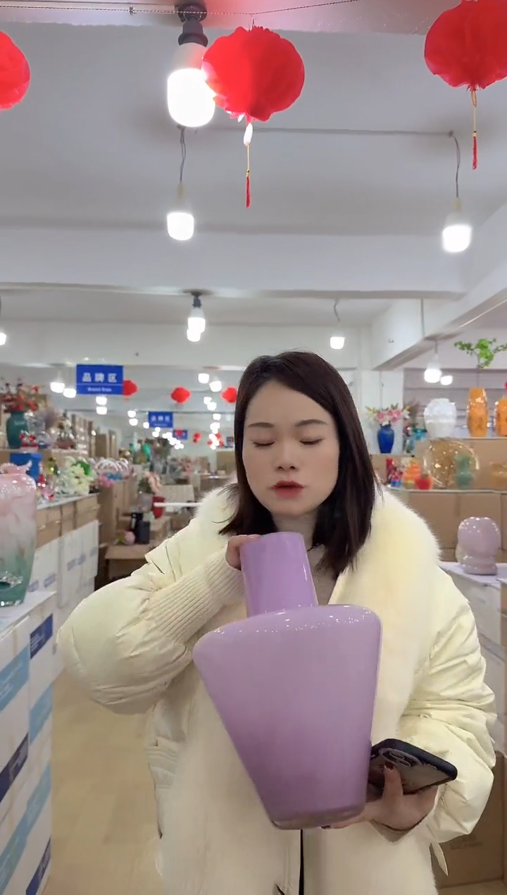 【闪购商品】琉璃迪喜花器-c-早22