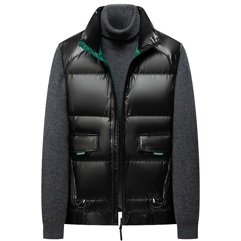 户外男士羽绒马甲外穿季加厚亮面男款背心保暖