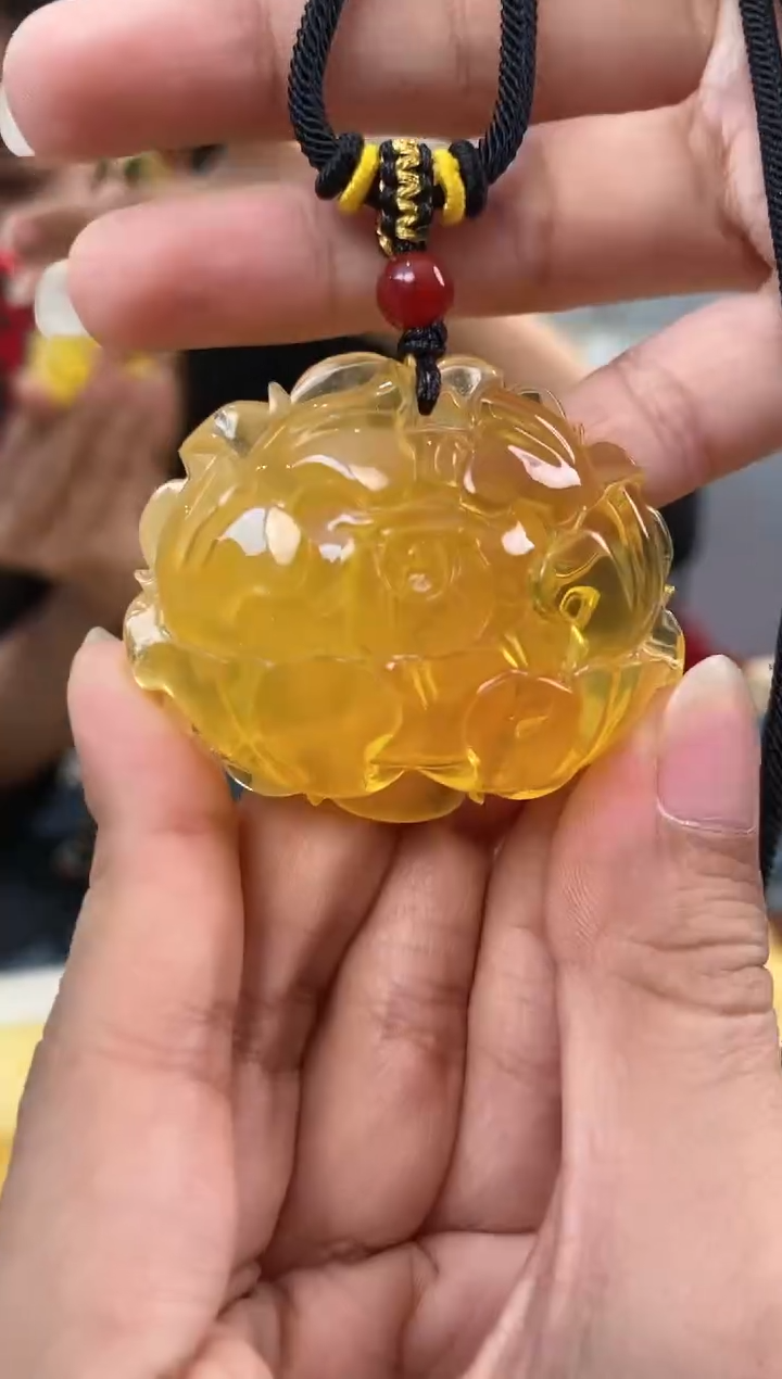 【闪购商品】蜜蜡裸石未镶嵌天然琥珀蜜蜡牡丹花